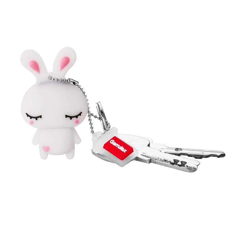 GARRULAX USB Flash Drive, 8GB / 16GB / 32GB USB 2.0 Silicone Cute Animal USB Memory Stick Date Storage Pendrive Thumb Drives (16GB, White Rabbit) - Image 4